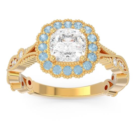 Art Deco Halo Guna Ring