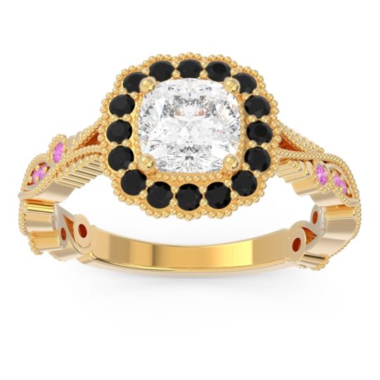 Art Deco Halo Guna Ring