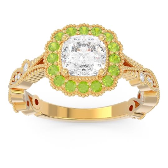 Art Deco Halo Guna Ring