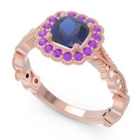 Art Deco Halo Guna Ring