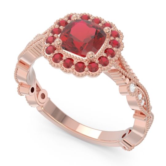 Art Deco Halo Guna Ring