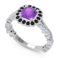 Art Deco Halo Guna Ring