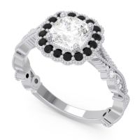Art Deco Halo Guna Ring