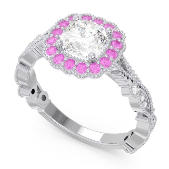 Art Deco Halo Guna Ring