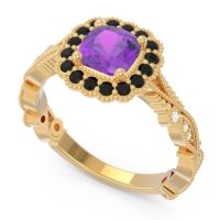 Art Deco Halo Guna Ring