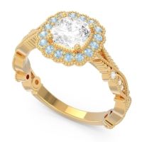 Art Deco Halo Guna Ring