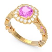 Art Deco Halo Guna Ring
