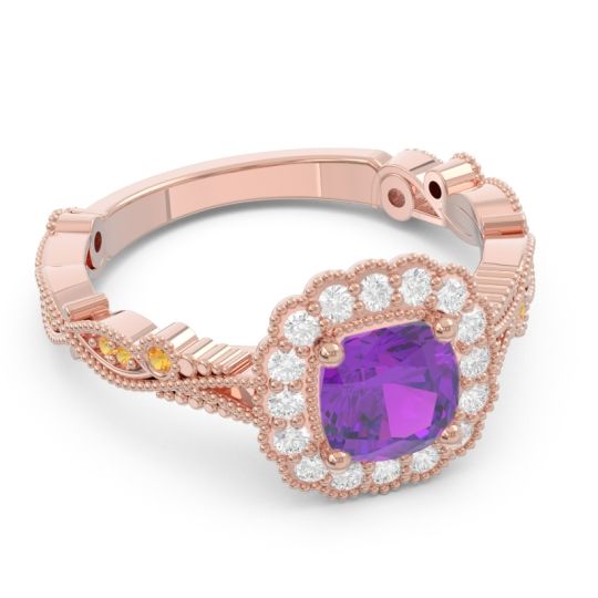 Art Deco Halo Guna Ring