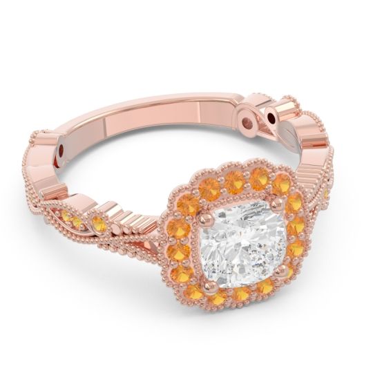 Art Deco Halo Guna Ring