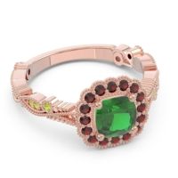 Art Deco Halo Guna Ring