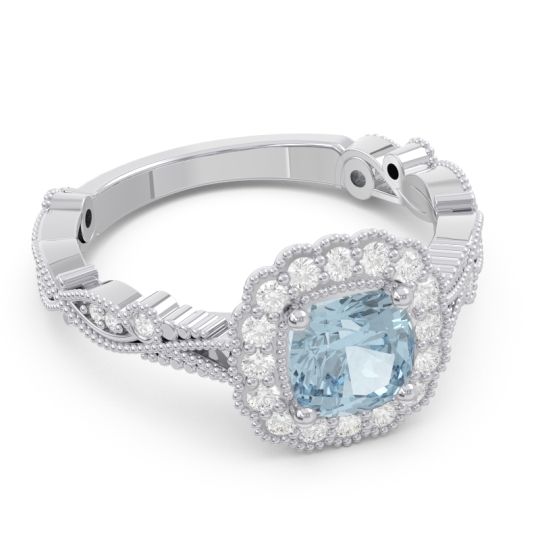 Art Deco Halo Guna Ring