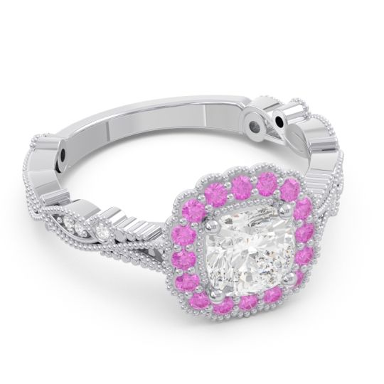 Art Deco Halo Guna Ring