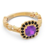 Art Deco Halo Guna Ring