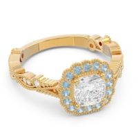 Art Deco Halo Guna Ring