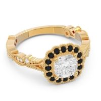 Art Deco Halo Guna Ring