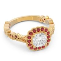 Art Deco Halo Guna Ring