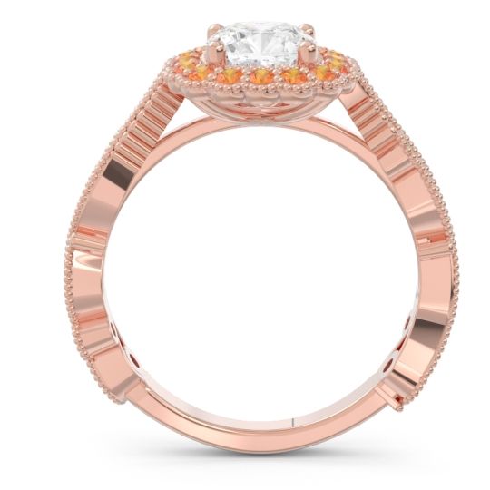 Art Deco Halo Guna Ring