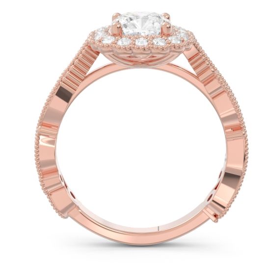 Art Deco Halo Guna Ring