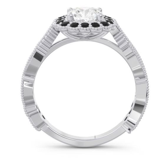 Art Deco Halo Guna Ring