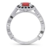 Art Deco Halo Guna Ring