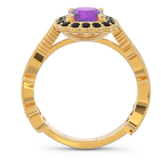 Art Deco Halo Guna Ring