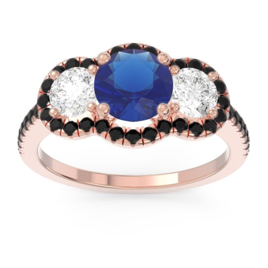 Halo Three Stone Attika Ring