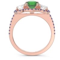 Halo Three Stone Attika Ring