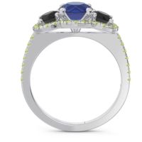 Halo Three Stone Attika Ring