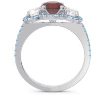 Halo Three Stone Attika Ring