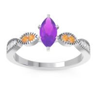 Art Deco Marquise Relayana Ring