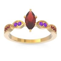 Art Deco Marquise Relayana Ring
