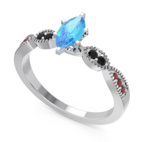 Art Deco Marquise Relayana Ring