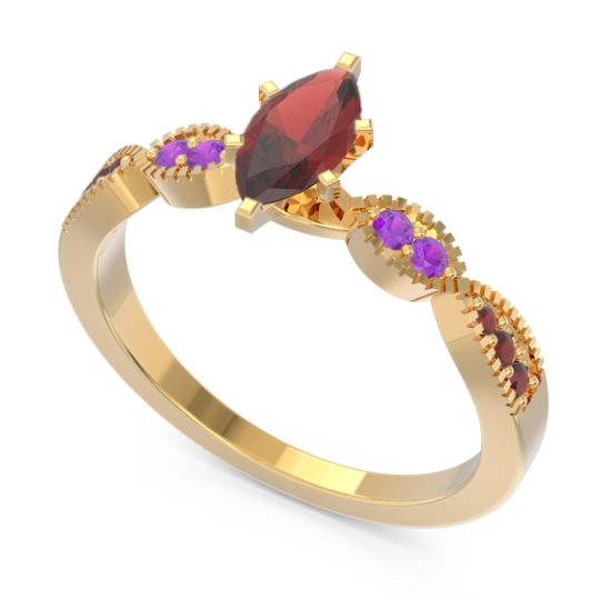Art Deco Marquise Relayana Ring