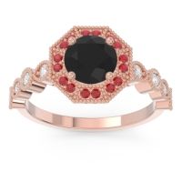 Art Deco Halo Devalaya Ring