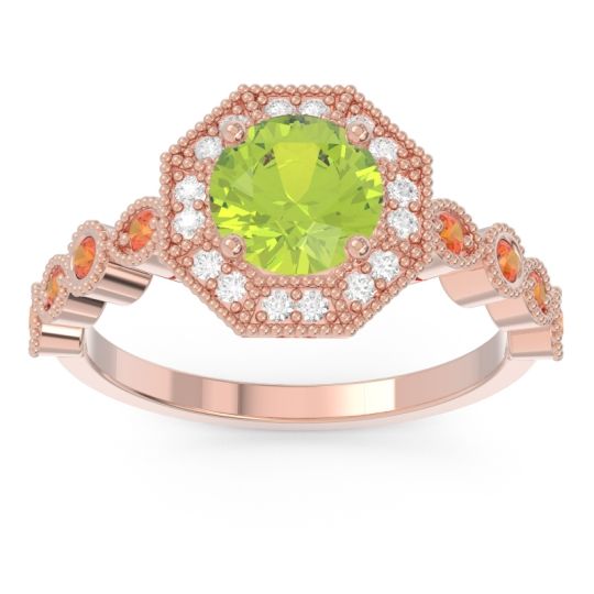 Art Deco Halo Devalaya Ring