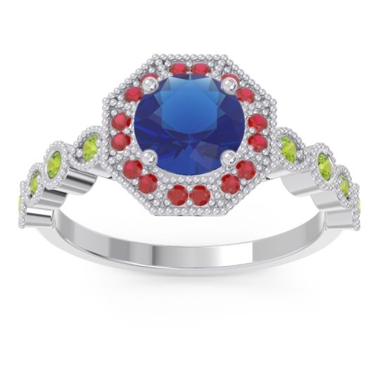 Art Deco Halo Devalaya Ring
