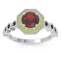 Art Deco Halo Devalaya Ring