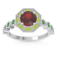 Art Deco Halo Devalaya Ring
