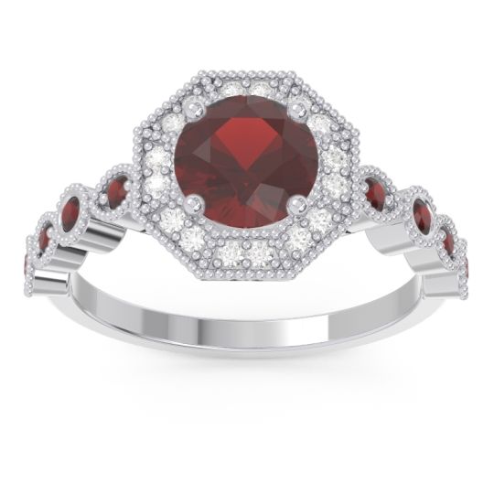 Art Deco Halo Devalaya Ring