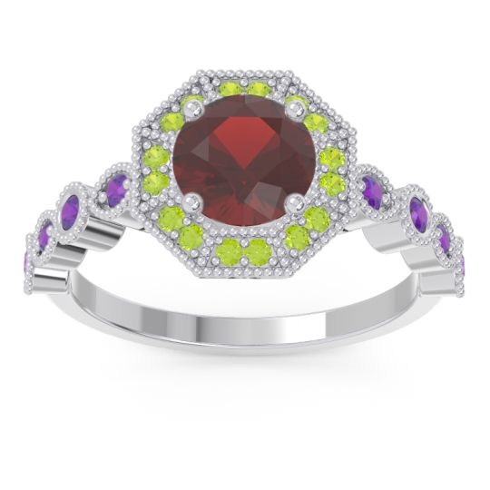 Art Deco Halo Devalaya Ring