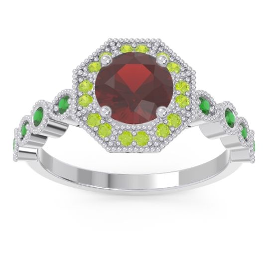 Art Deco Halo Devalaya Ring