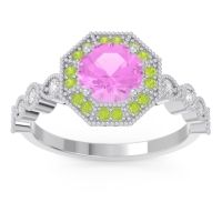 Art Deco Halo Devalaya Ring