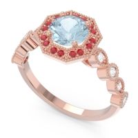 Art Deco Halo Devalaya Ring