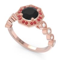 Art Deco Halo Devalaya Ring