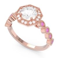 Art Deco Halo Devalaya Ring