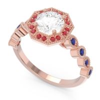 Art Deco Halo Devalaya Ring