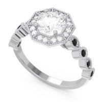 Art Deco Halo Devalaya Ring