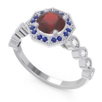 Art Deco Halo Devalaya Ring