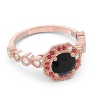 Art Deco Halo Devalaya Ring