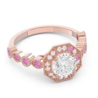Art Deco Halo Devalaya Ring